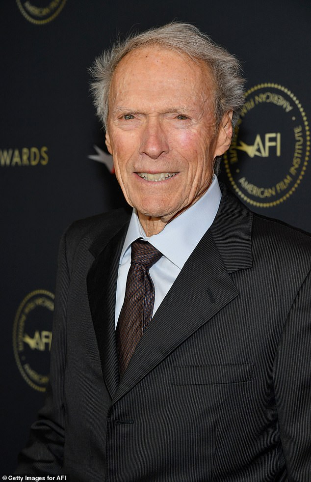 Morgan Eastwood was accompanied by Hollywood legend and father of eight, Clint, 94; seen in 2020