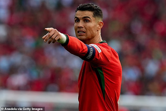 Five individual attempts by fans who ran across the field to get close to Ronaldo