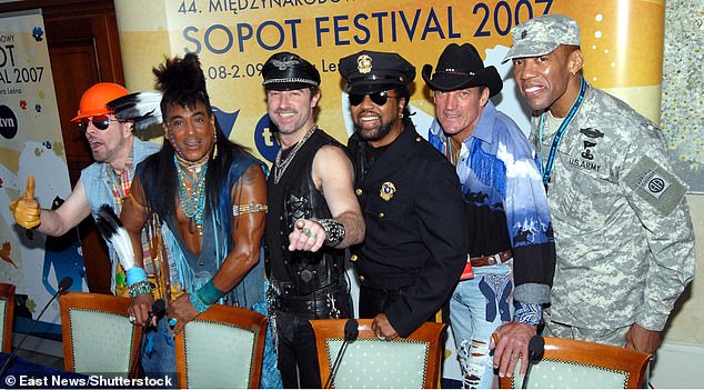 Karen Willis accuses Disney of not rehiring the Village People after the 2018 concert, even though the group performed annually at Disney World for about a decade before that time; A version of the group is photographed in Poland in 2007.