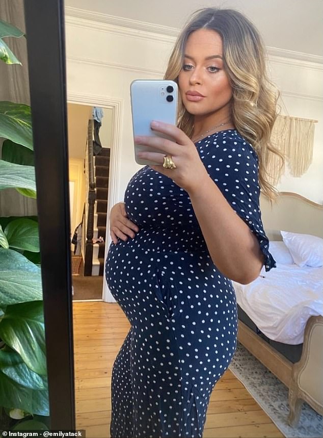 Emily confirmed she was six months pregnant in March and shared a rough idea of ​​her due date with her fans.