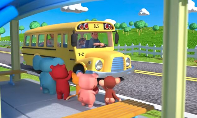 3D animations often bring nursery rhymes and songs like 'Wheels on the Bus' to life.