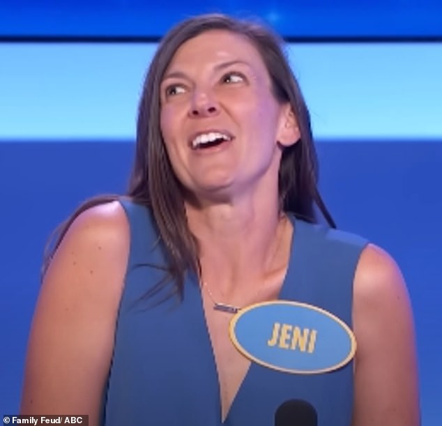 Married contestant Jeni couldn't help but make a cheeky guess and responded 