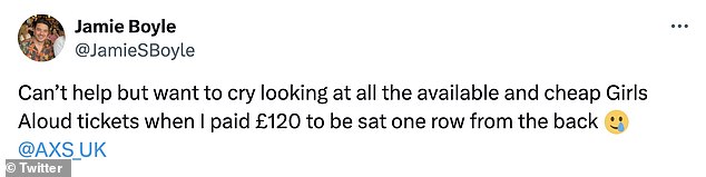 Tickets for shows in areas including Manchester, Nottingham, Sheffield, Aberdeen and London were originally priced between £58 and £200 - and fans are not happy.