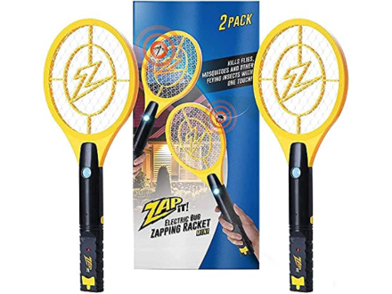 Grab this racket like bug zapper that vaporizes those little flying