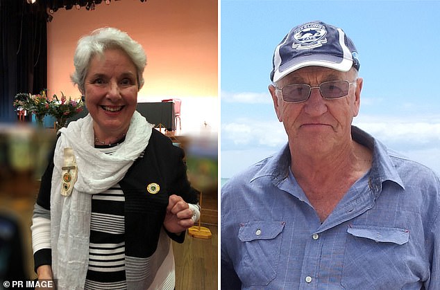 Lynn had pleaded not guilty to the murders of the two campers in the Wonnanangatta Valley in Victoria's alpine region on March 20, 2020 (Carol Clay is pictured on the left and Russell Hill is pictured on the left). right).