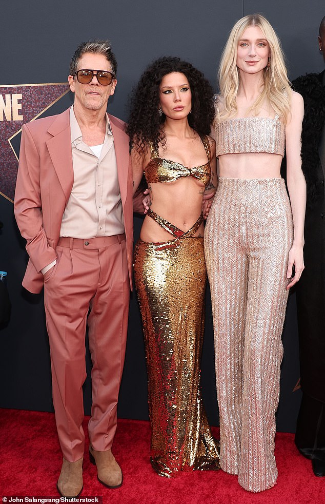 LR Kevin Bacon, Halsey and Elizabeth Debicki