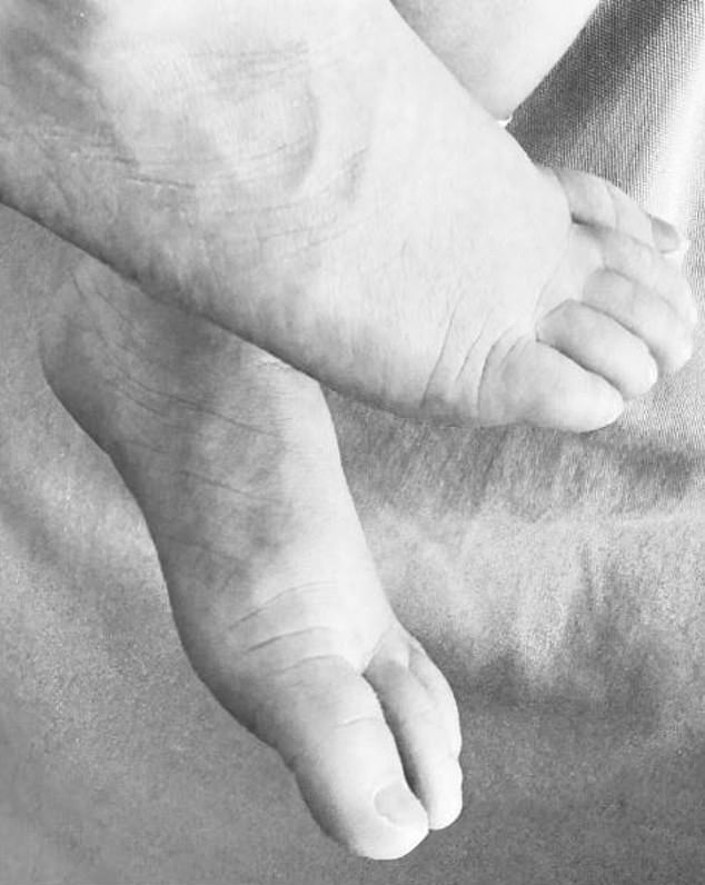 It comes almost three months after Melissa shared the news of the birth of her third child on March 20 by posting a black and white photo of her son's feet.