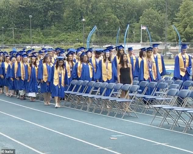 Perez was one of fifteen McKinney Vento students who graduated from his high school. The district had a 100 percent graduation rate.