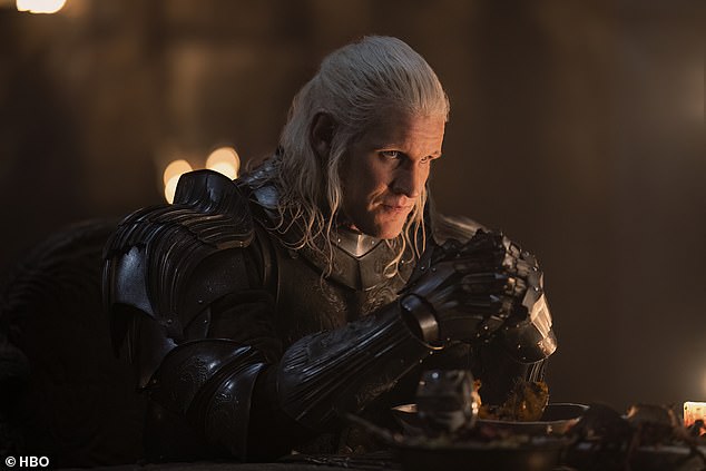 Ewan Mitchell appears as Aemond Targaryen in House of the Dragon