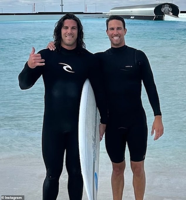 Brothers Jake and Callum Robinson (pictured), aged 30 and 32, and their American partner Jack Rhoad, 30, disappeared while surfing in the Mexican province of Baja California.