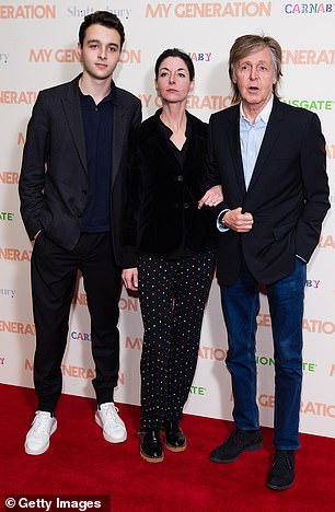 Arthur, his mother Mary and his grandfather Paul in 2018.