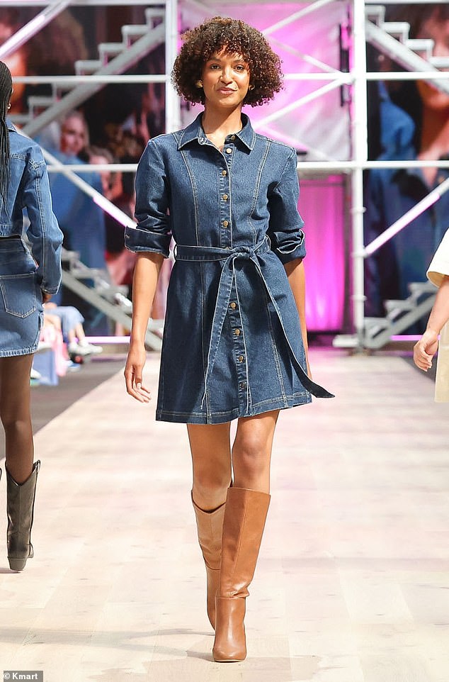 Denim dresses are a year-round staple because you can wear them alone in the summer, but pair them with turtlenecks when the weather starts to cool.