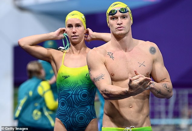 Chalmers made headlines when he was caught in a 'love triangle' with his ex Emma McKeon (left) and singer Cody Simpson (right).