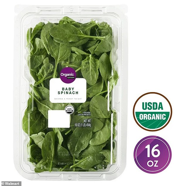 Spinach is still on Walmart shelves and advertised as washed and ready to eat.