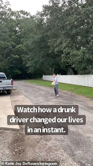 Christopher Simmons is seen playing ball with his mother in the street years before the accident.