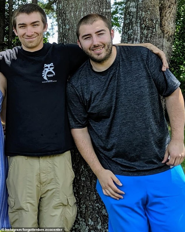 Jason (left) and Matt (right) Duff had no construction experience when they started working on their dream yurt.