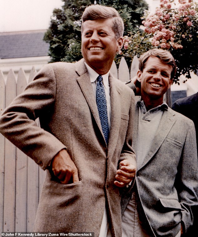 President John F. Kennedy and his brother Bobby (right) had simultaneous affairs with Marilyn.