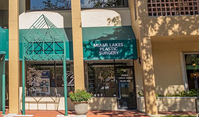 The Florida complaint said the 32-year-old woman was undergoing a Brazilian butt lift at Miami Lakes Plastic Surgery.