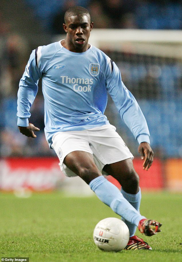 Micah Richards in action during the 2006 FA Cup quarter final between Manchester City and West Ham