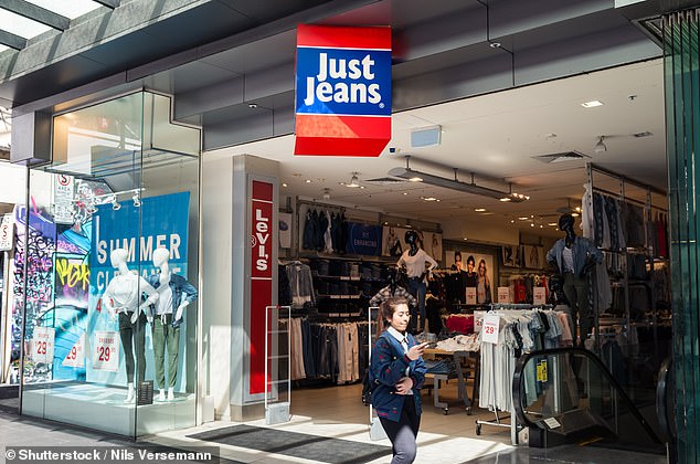 Myer has expressed interest in acquiring the Apparel Brands portfolio, which includes Just Jeans (pictured)