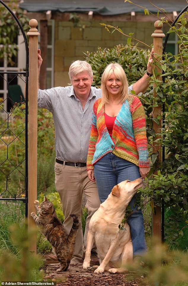 Nadine with her late husband Paul. Just after her death, a doe ran into the family's garden, all of them named Doe.