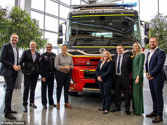 It comes after Queensland Fire and Emergency Services introduced its first battery-electric fire truck to the Sunshine Coast fleet – a Volvo 6x4 FMX Heavy Duty Electric Prime Move (pictured).