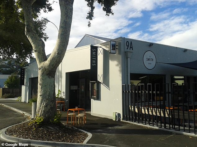 He had spent $12.50 on a coffee and a brioche and was happily working in the cafe (pictured) until he was told to leave after an hour because he wasn't going to buy anything else.