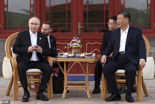 After last month's summit between the two countries in Beijing, President Xi said goodbye to Vladimir Putin with a warm hug — a gesture widely interpreted as a vivid illustration of their burgeoning bromance.