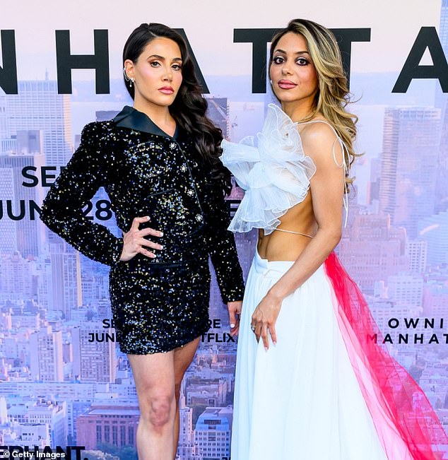 She claims she was forced to make the change because her fellow Serhant agent used to harass her on the social media platform; photographed together at the Owning Manhattan premiere in June.