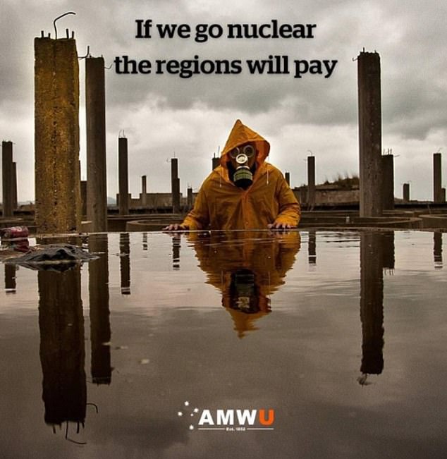 The Australian Manufacturing Workers Union shared an image of a Chernobyl-style dystopia