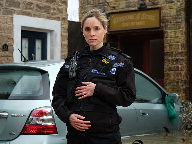 Sophie played pregnant Agent Joanna Marshall in her thriller After The Flood, which aired in January, and joked during an appearance on The One Show: 