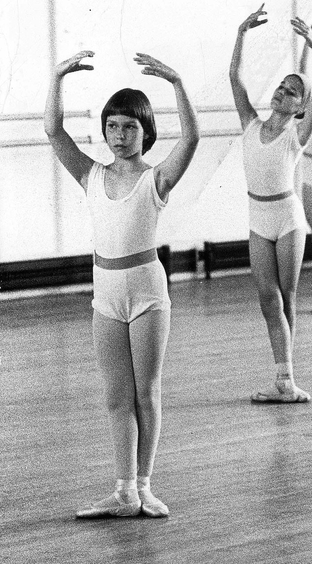 Lady Sarah Chatto (left) at a ballet class in Hammersmith, west London, in 1974. The image was taken by her father, the Earl of Snowdon.