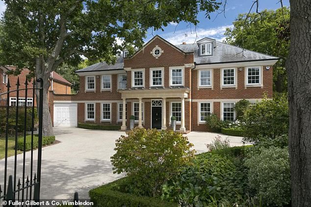 With six bedrooms, five bathrooms, a conservatory and, of course, an all-weather tennis court, the Surrey home is likely to sell for more than £6 million.