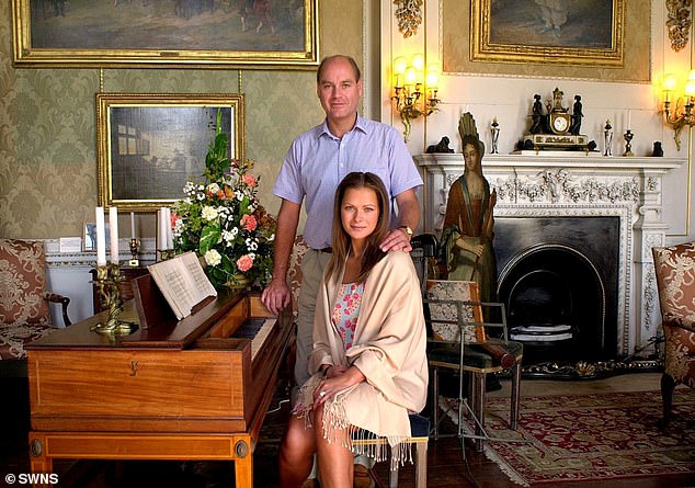 Simon Howard and his wife Rebecca at their stately Castle Howard home