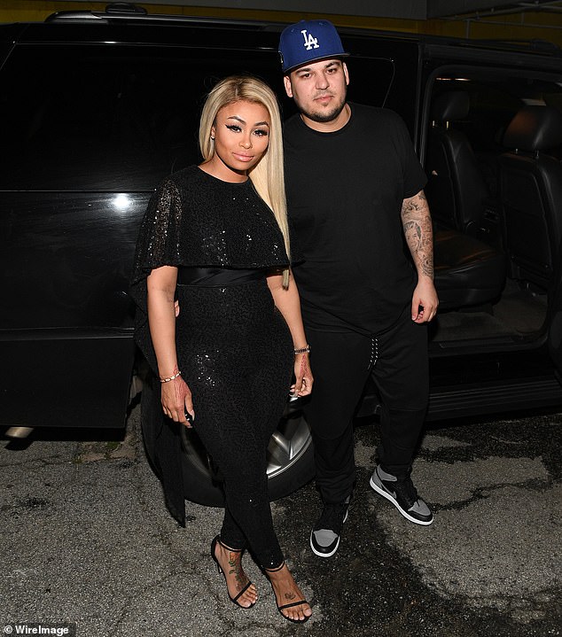 Blac Chyna and Rob Kardashian used to be engaged and have a daughter, Dream, together; seen at Onyx Nightclub in Atlanta in 2016