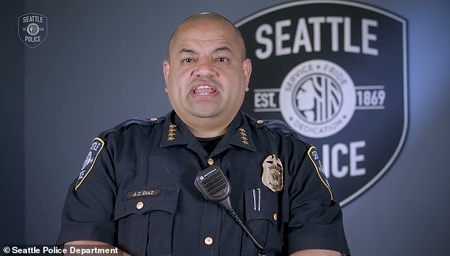 Seattle Police Chief Adrian Diaz resigned last month amid allegations of sexual harassment and racial discrimination.