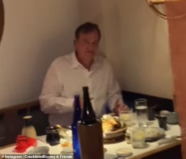 In a video posted to Barney's Instagram, the sassy and controversial social media personality approaches the legendary film director, who appears to be enjoying a quiet meal alone at Che Li restaurant in St. Marks Place.