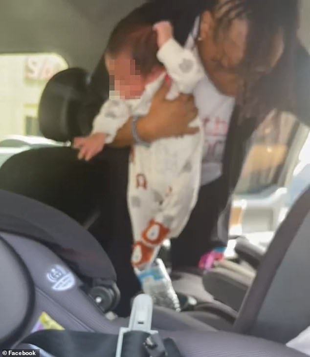 One-month-old baby dressed in a long-sleeved onesie was pulled out of the back seat of a hot car