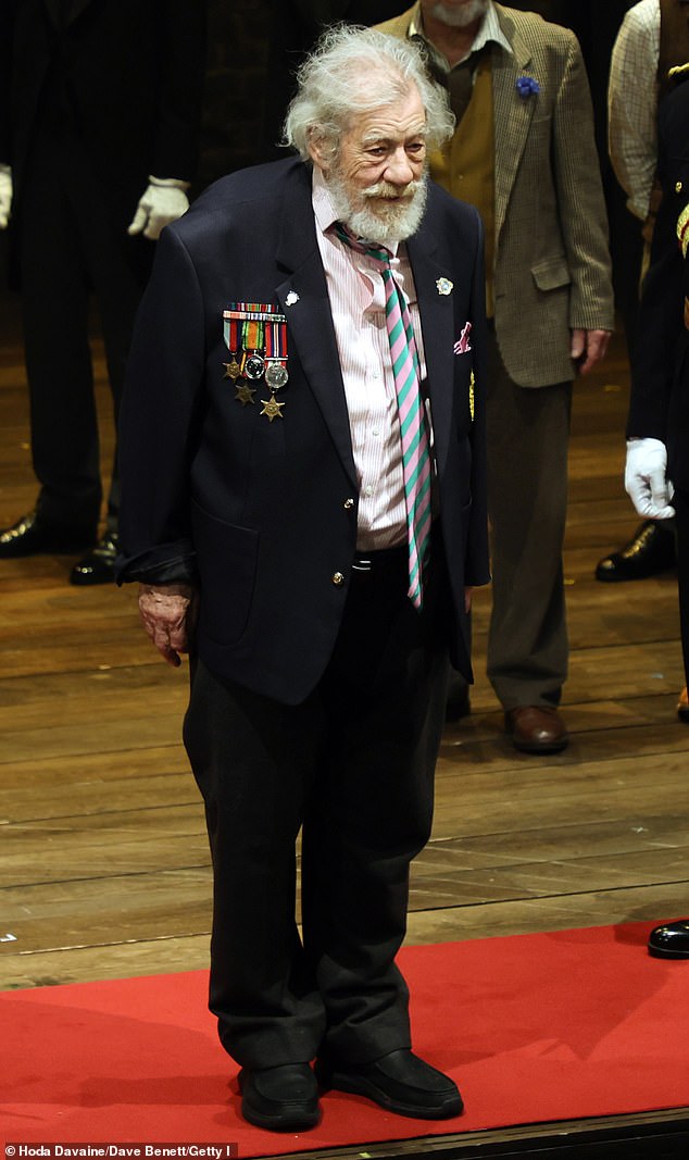 Sir Ian McKellen at the Player Kings press night launch at the Noel Coward on April 11