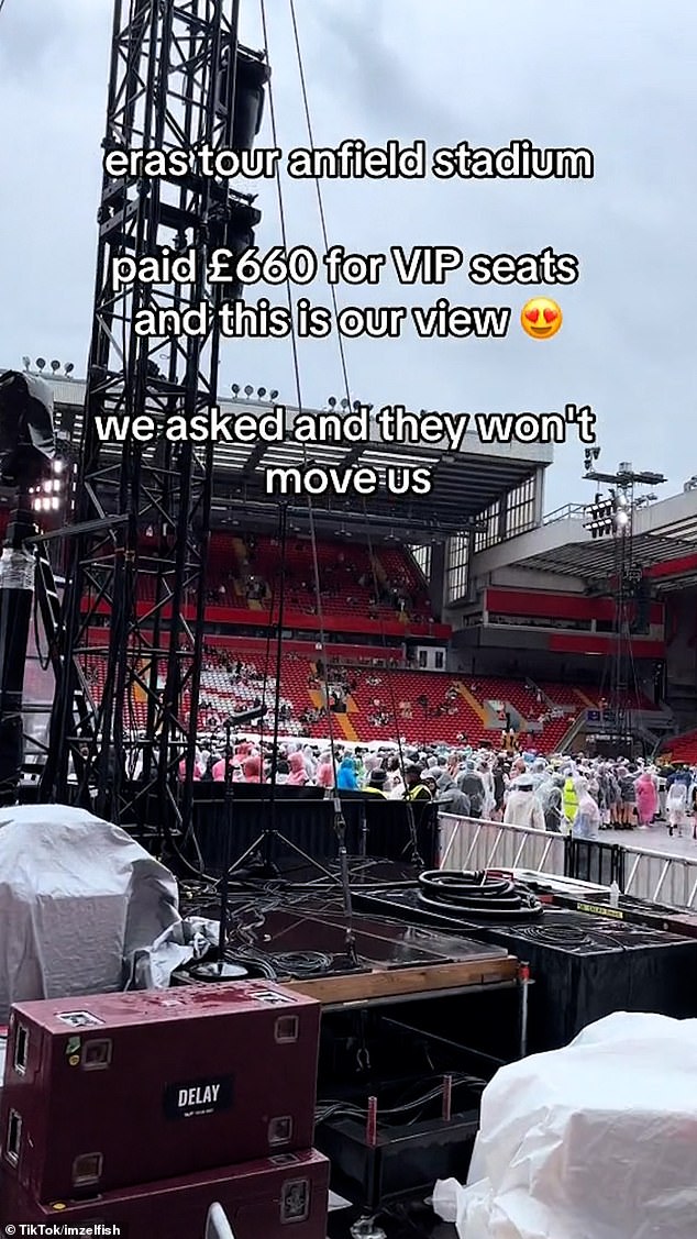 The attendee, Zella, was frustrated by her poor view of the concert and posted a video on TikTok, which quickly racked up more than half a million views.