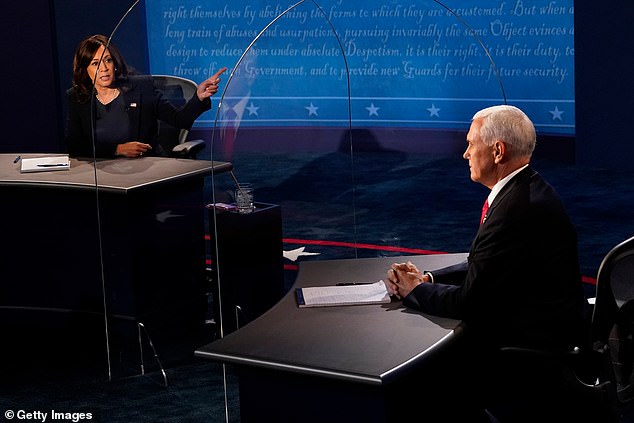 Kamala Harris and Mike Pence clash during a US vice presidential debate in Utah in 2020, where he continually interrupted her