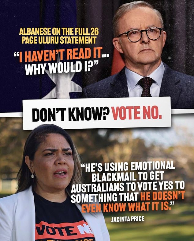 Campaign managers and analysts within the Yes camp were unable to compete because they did not have the details of Peter Dutton convincing the Australian public that they would need to make an informed decision.