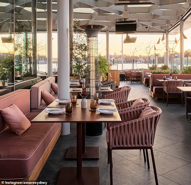 The elegant Crown Sydney restaurant has generous indoor and outdoor seating.