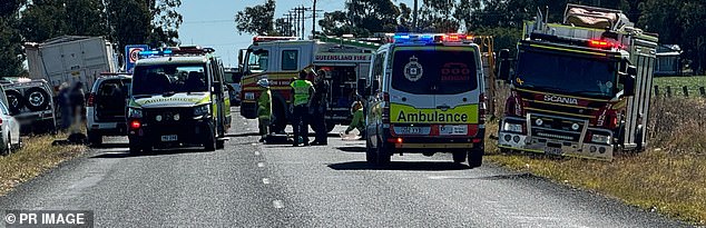 Police have pleaded with drivers to be safe, especially as the school holidays approach (pictured, crash site)