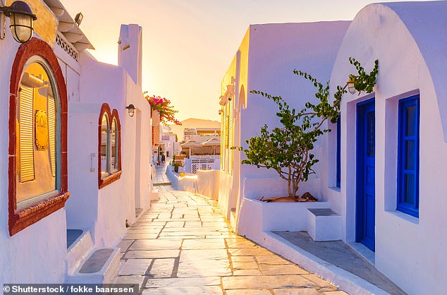 Up to 10000 people flock to this stunning Greek island