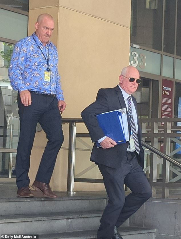 Detective Sergeant Brett Florence (right) and Senior Constable Daniel Passingham questioned Greg Lynn following his arrest.