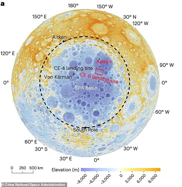 Chang'e-6 collected rocks from the Moon's South Pole Aitken Basin, a crater believed to have formed more than 4 billion years ago.