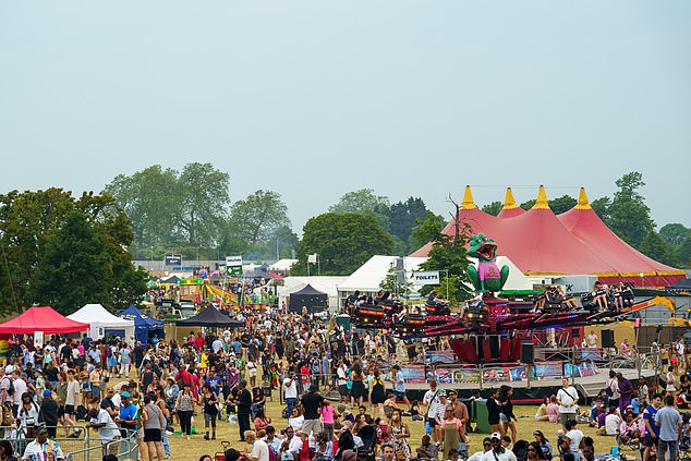 Emergency services were called to the scene in Brockwell Park yesterday and four people were taken to hospital.