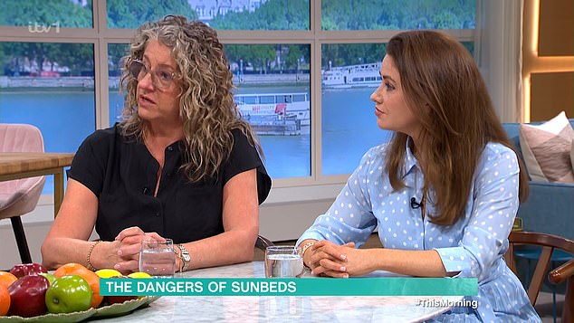 Also appearing on the show was Dr Emma Wedgeworth, who explained how dangerous sunbeds in particular can be for the development of skin cancer.