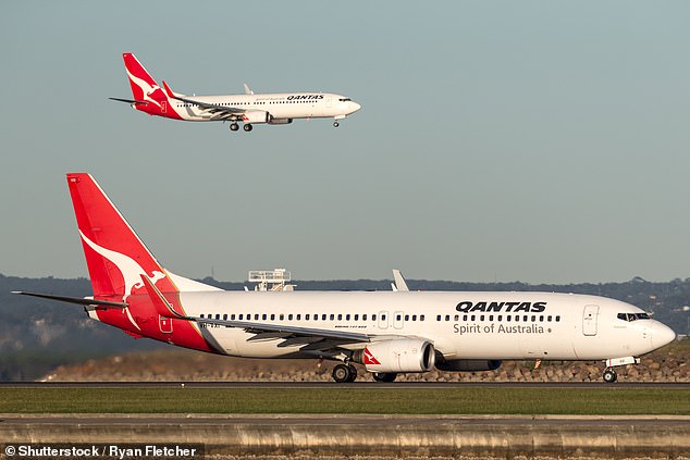 Qantas flight QF120 left Auckland International Airport at 6.18am on Monday before returning more than three hours later at 9.30am (file image)